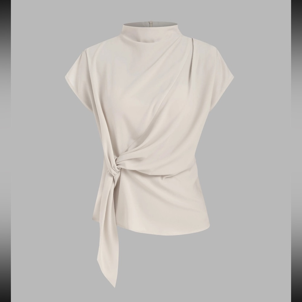 Cider Cream Knot Blouse